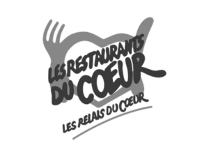 Logo de Les restaurants du coeur, partenaire de Callifly